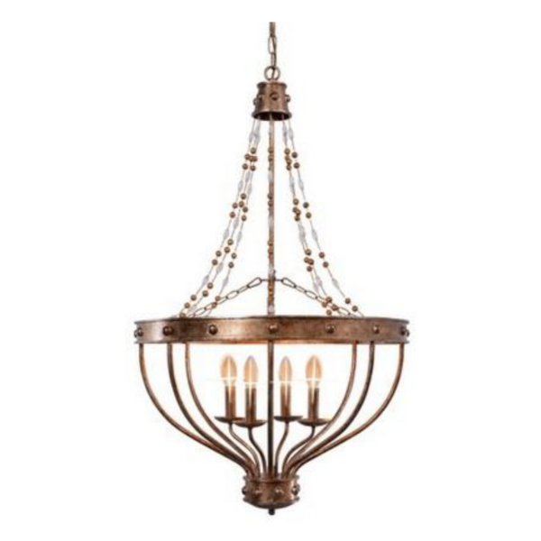 Antique Foil Chandelier