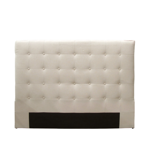 Christiano Grey Linen Bedhead Queen Palette Design