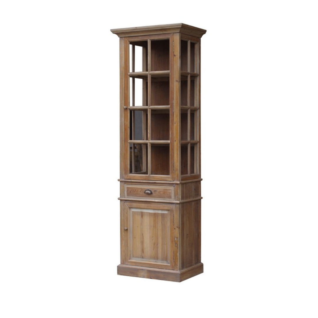 wooden glass cabinet
