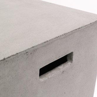 Concrete rectangle stool 46cm