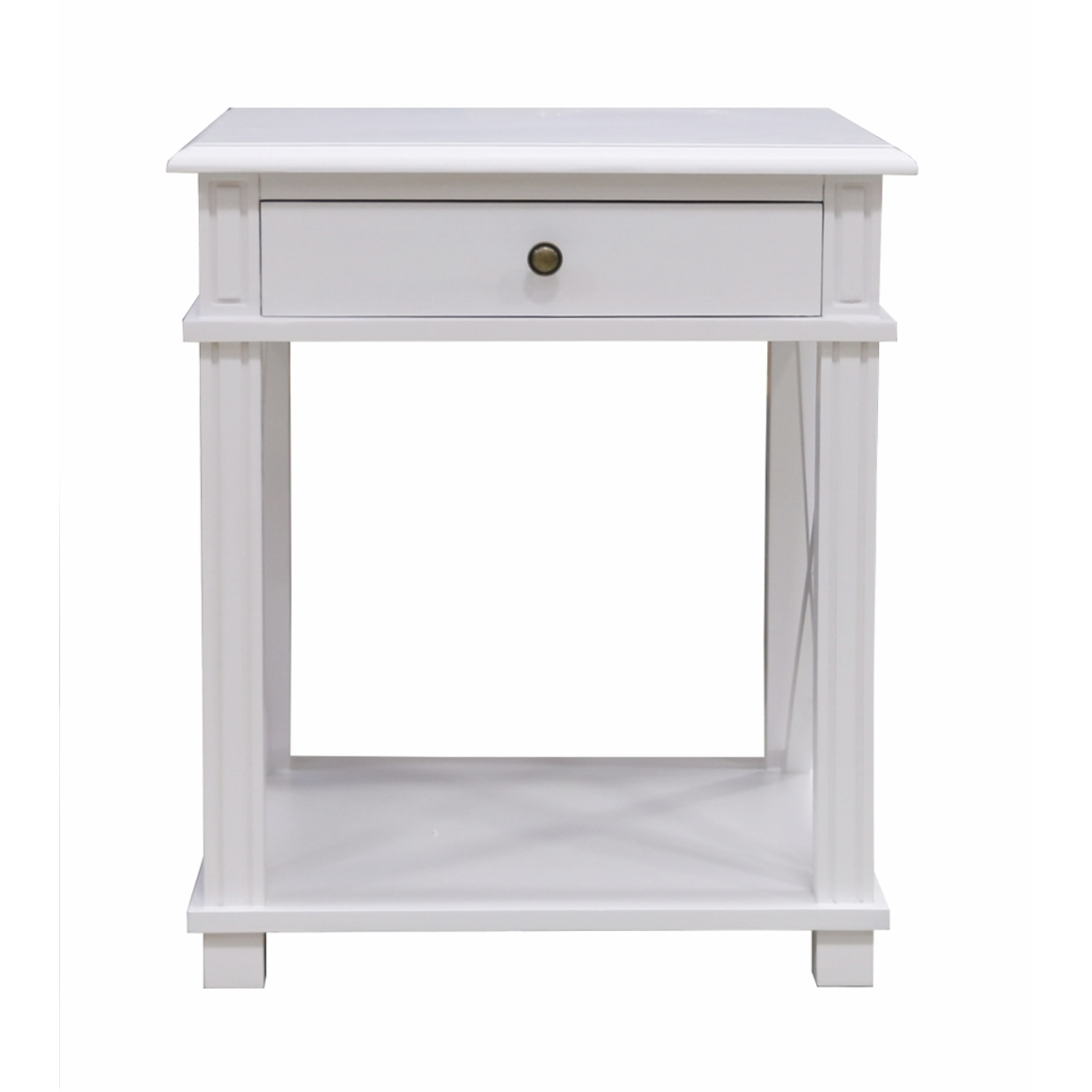 Oriental Bedside Table Natural Finish Palette Design