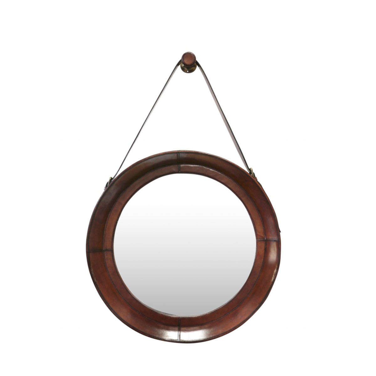 Leather Round Mirror Medium Palette Design
