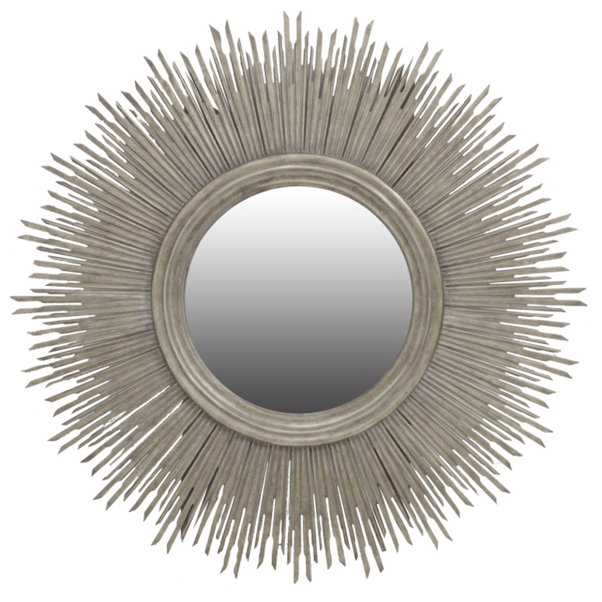 Sunstruck round mirror silver