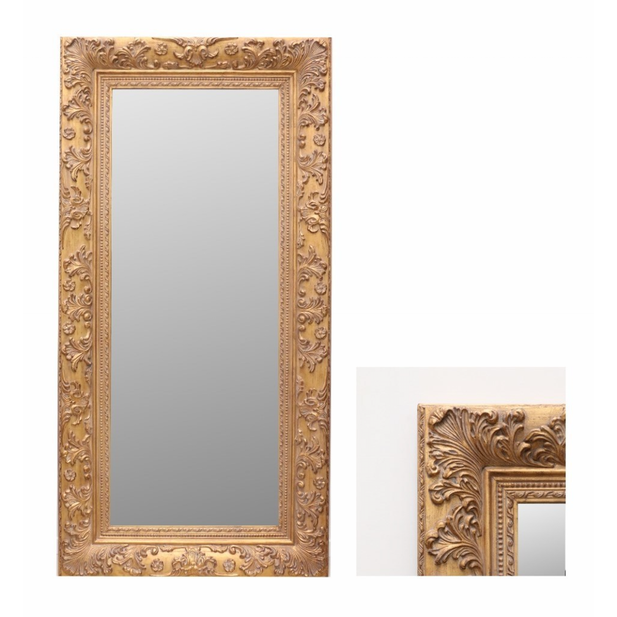 Gold Retangular Mirror