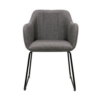 Folio Fabric Dining Chair - Charcoal