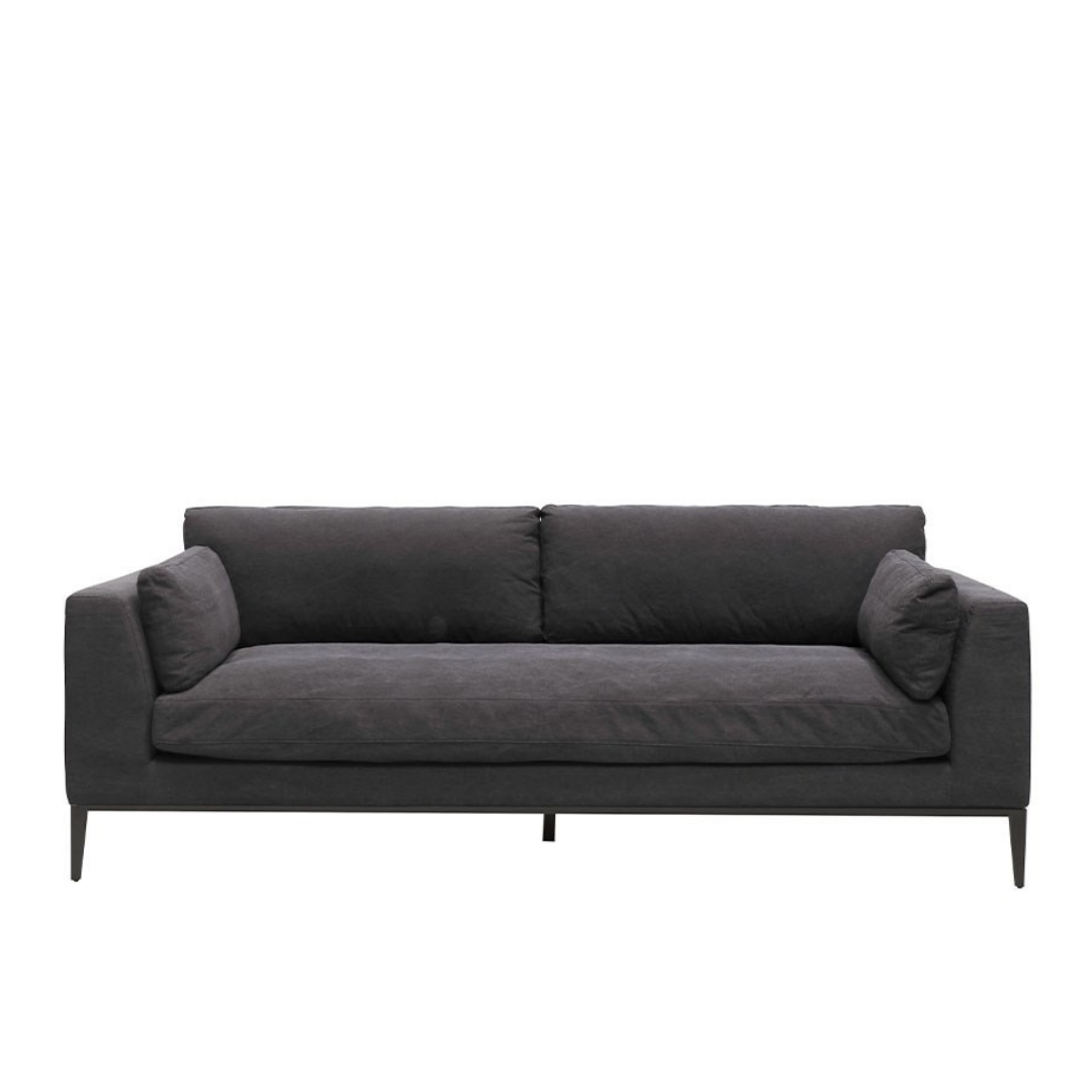 Tyson Sofa 3 seater - Relaxed Black