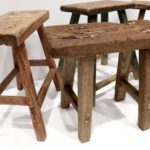 ORIGINAL WOODEN RECTANGLE STOOL - MEDIUM