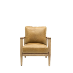 REID ARMCHAIR - TAN LEATHER