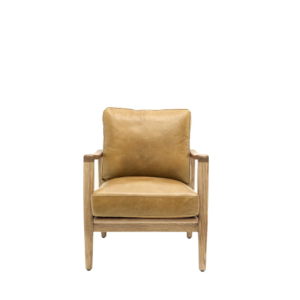 REID ARMCHAIR - TAN LEATHER
