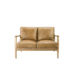 REID 2 SEATER SOFA - TAN LEATHER
