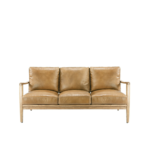 REID 3 SEATER SOFA - TAN LEATHER