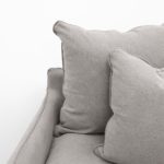 Lotus Slipcover Sofa 3 Seater - Cement - Image 3
