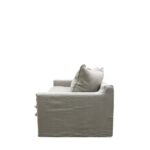 Keely 3 Seater Slipcover Sofa - Cement - Image 4