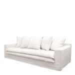 Keely 3 Seater Slipcover Sofa - White - Image 2
