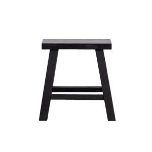 PARQ RECTANGLE STOOL - BLACK