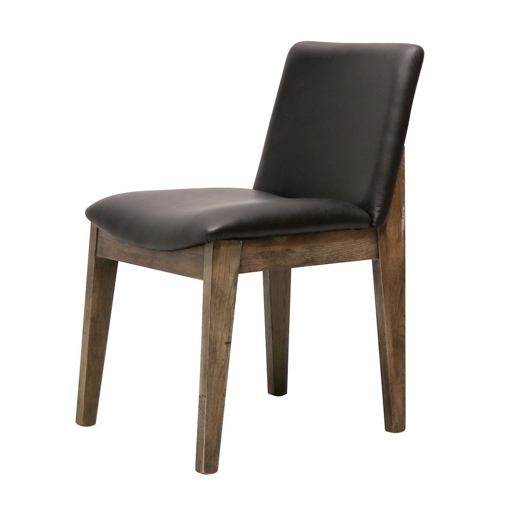 CLIFTON DINING CHAIR BLACK LEATHER