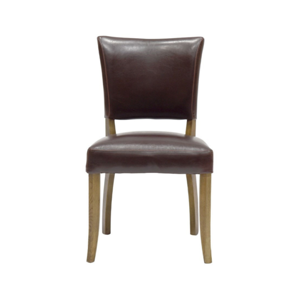 CRANE DINING CHAIR PU LEATHER BROWN