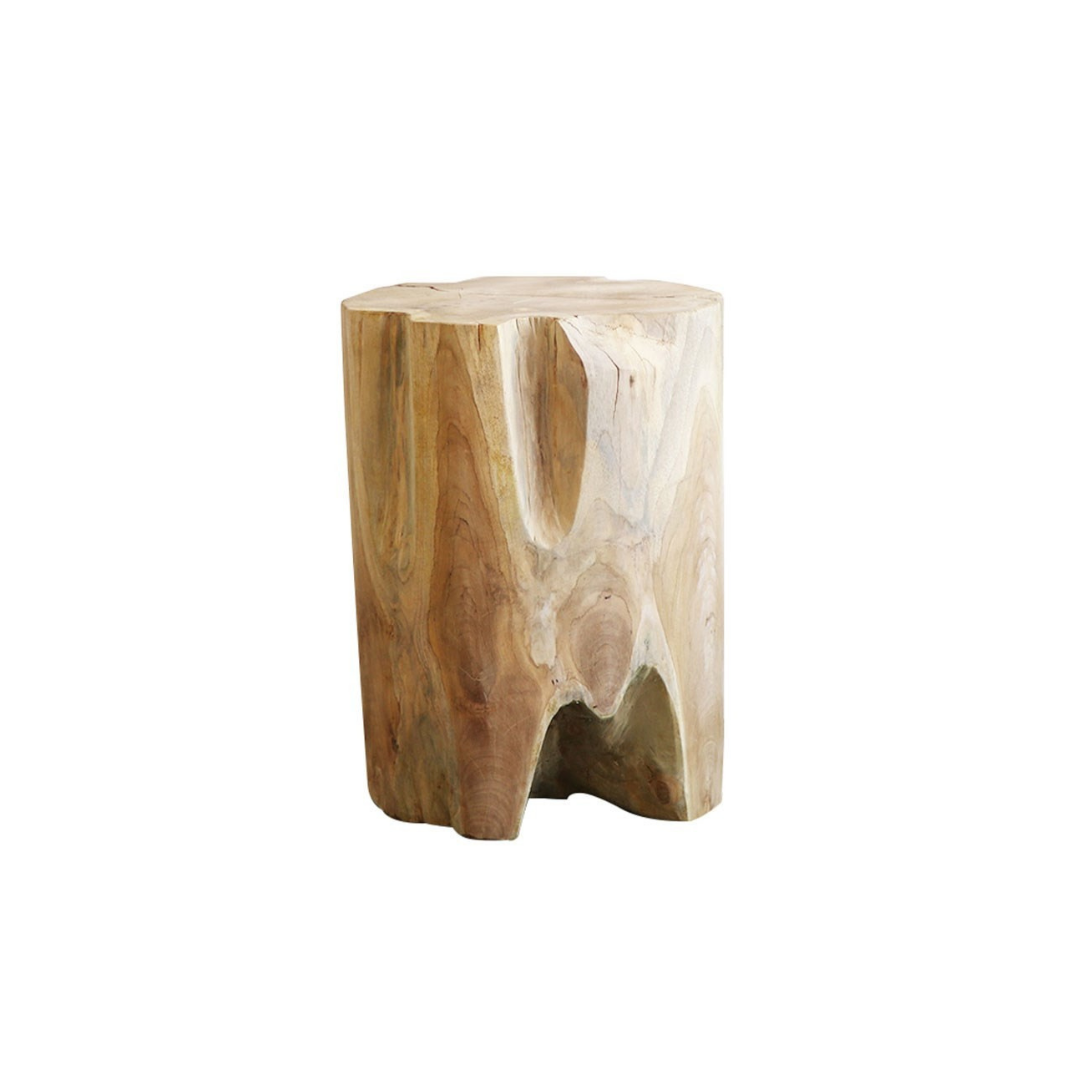 Crusoe Round Root Side Table/Stool 40cm Palette Design