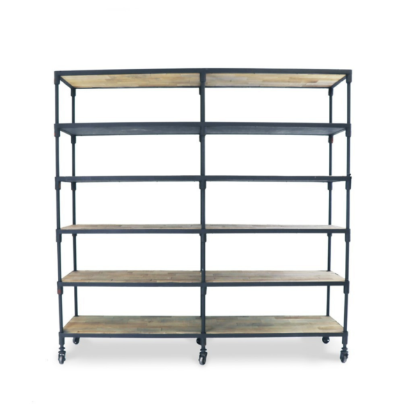 INDUSTRIAL METAL BOOKSHELF