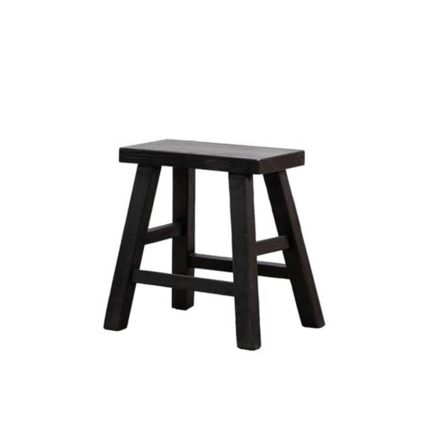 PARQ RECTANGLE STOOL - BLACK