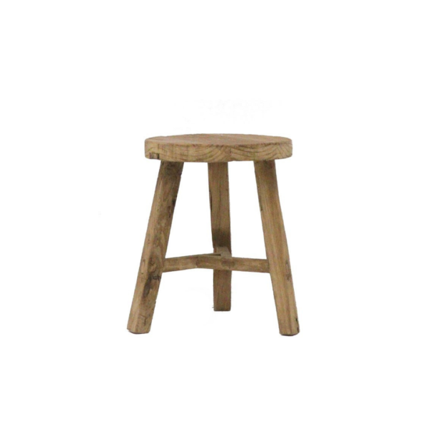 PARQ ROUND STOOL - NATURAL