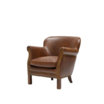 RHODES ARMCHAIR - BROWN LEATHER