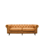 Stanhope 3 Seater Leather Chestnut