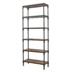 INDUSTRIAL METAL BOOKSHELF - NARROW