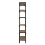 Industrial Metal Bookshelf Narrow - Image 2