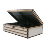 VOYAGER TRUNK COFFEE TABLE - AGED WHITE