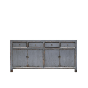 ORIENTAL PAINTED 4 DOOR SIDEBOARD