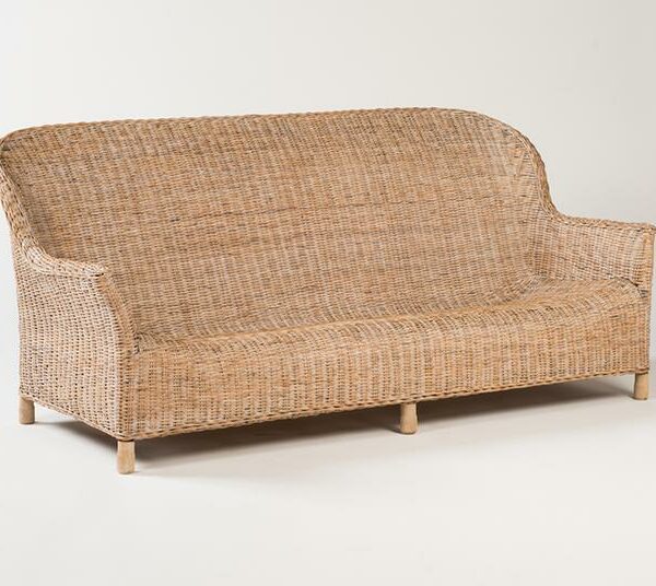 Rattan Gable sofa - Whitewash