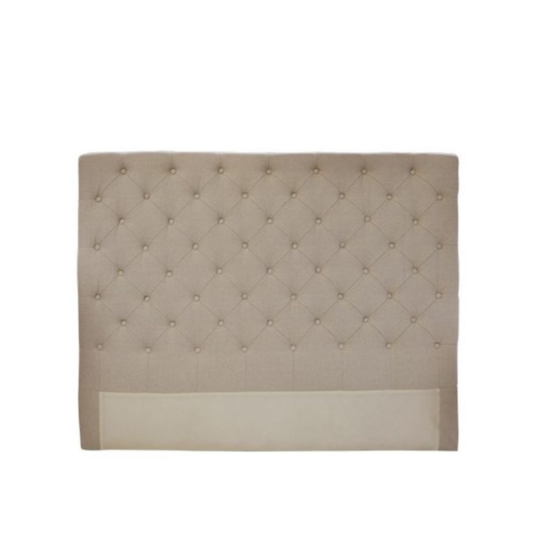 Button Bed Head Natural Linen King Palette Design