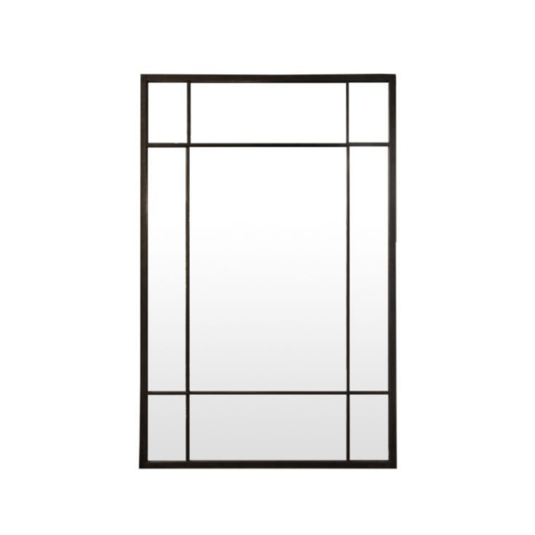 RECT IRON GRID MIRROR