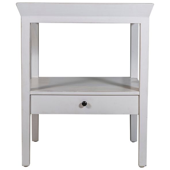 SANTIAGO BEDSIDE TABLE WHITE