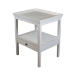 SANTIAGO BEDSIDE TABLE WHITE
