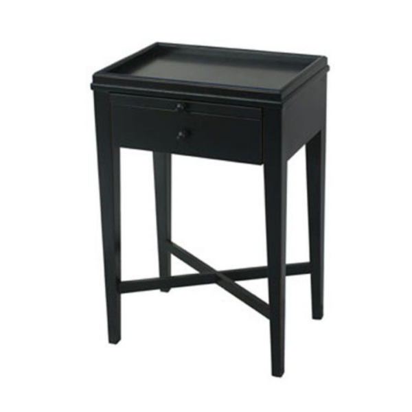 SASKIA BEDSIDE TABLE BLACK