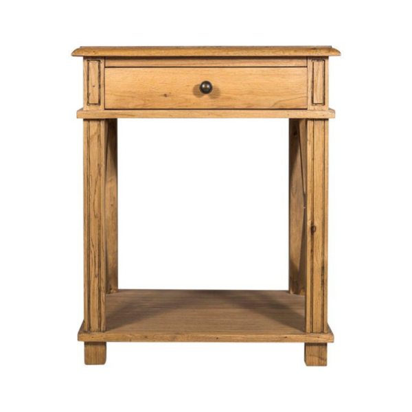 VILLA OAK BEDSIDE TABLE