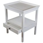 SANTIAGO BEDSIDE TABLE WHITE