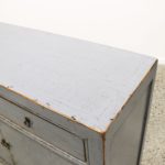 Oriental Painted 2 Door Sideboard - Grey - Image 5