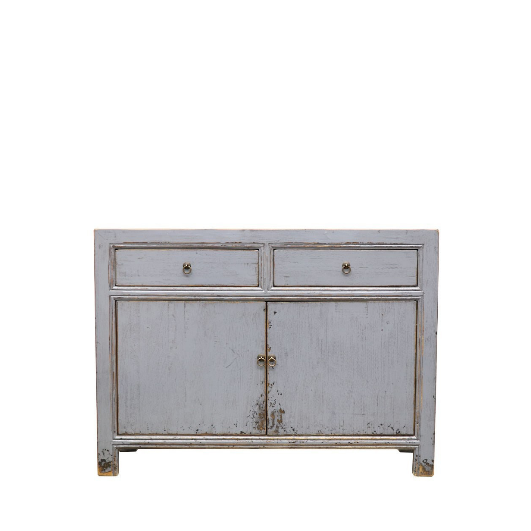 ORIENTAL PAINTED 2 DOOR SIDEBOARD 2 DOOR ORIENTAL SIDEBOARD