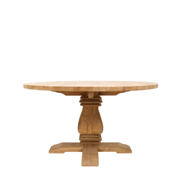 MULHOUSE ROUND ELM DINING TABLE - 140CM