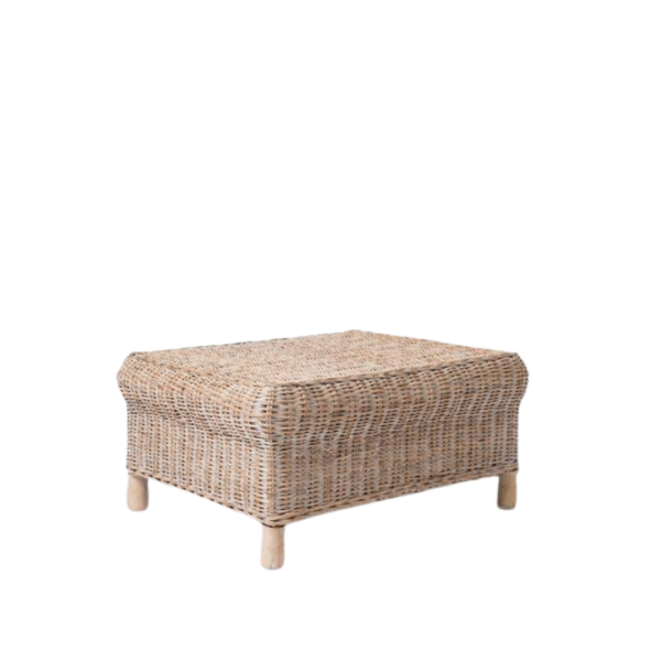 Gable Ottoman - Whitewash
