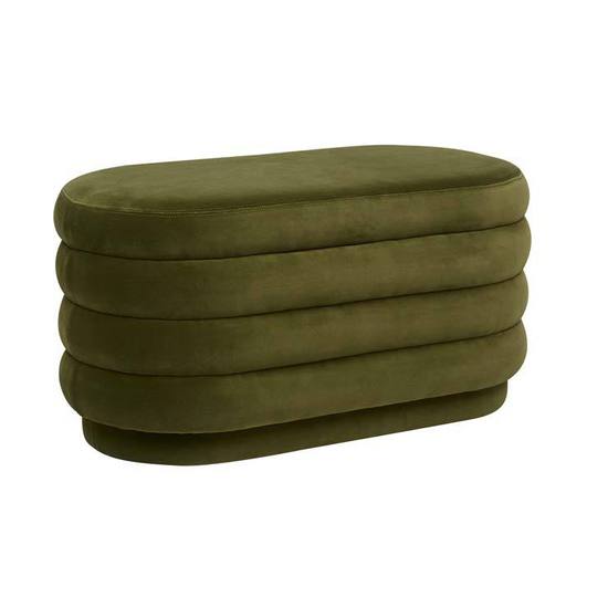 Kennedy Ribbed Oval Ottoman