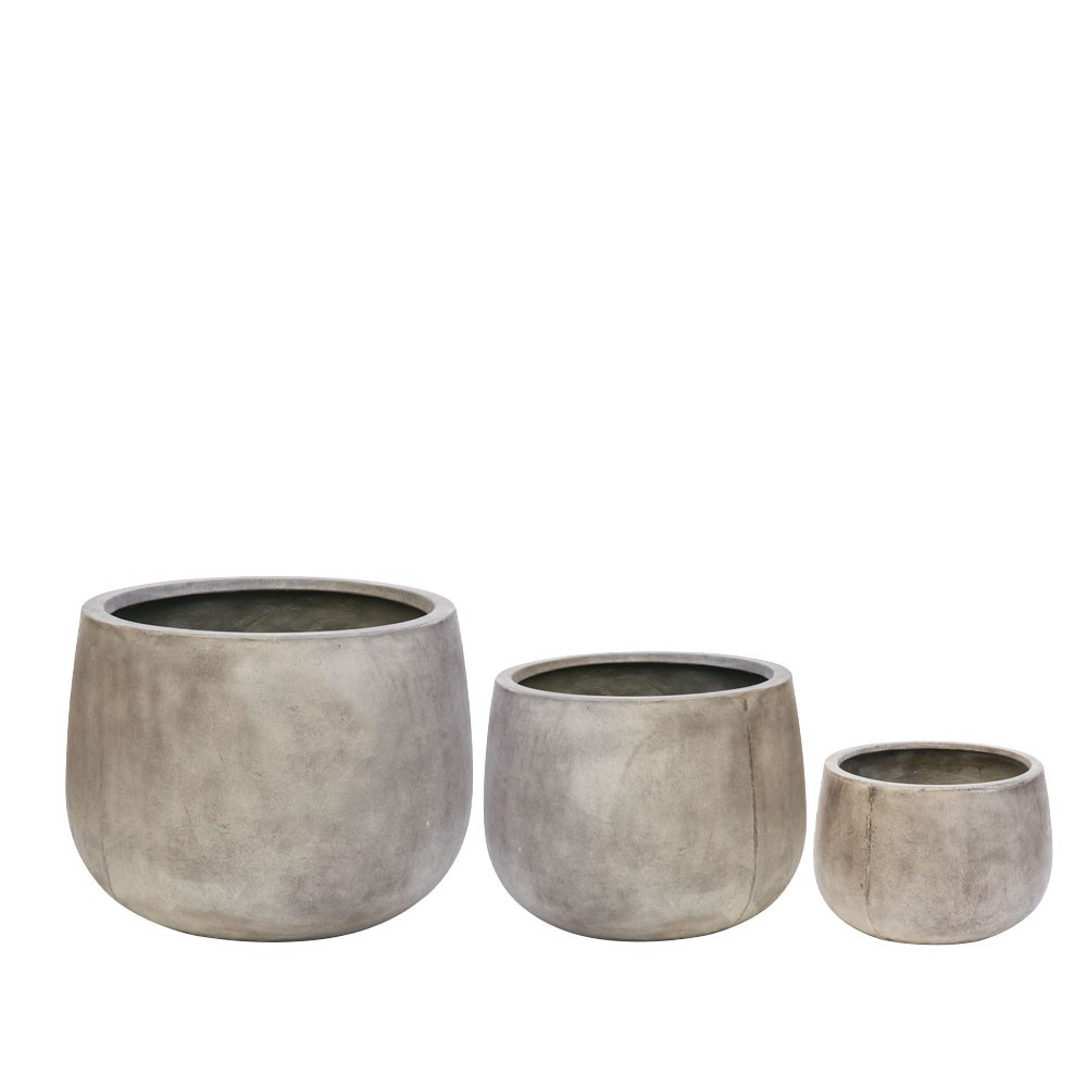 AHURIRI WEATHERED CEMENT PLANTER CLUSTER