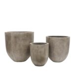 WEATHERED CEMENT POTS