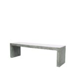 Palma Long Bench 160cm Grey - Image 4