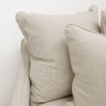 Lotus Slipcover Sofa 2 Seater - Oatmeal - Image 2