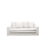 Keely Slipcover Sofa 2 Seater - White