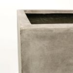 Kaituna Planter On Castors Weathered Cement - Image 2